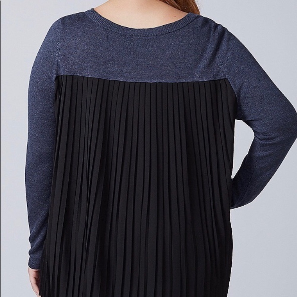 Pleated Back Sweater